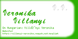 veronika villanyi business card